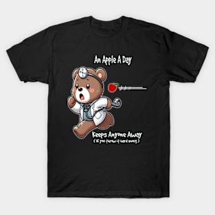 An Apple A Day Keeps Anyone Away T-Shirt